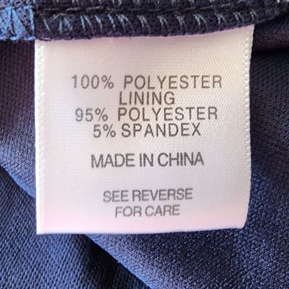 Lucy Paris Womens Small Dress Embroidered Overlay In Navy Crochet Mini Cocktail - Picture 8 of 10